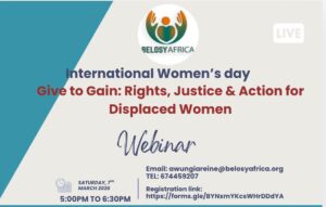 Give to Gain: Rights, Justice & Action for Displaced Women