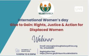 Give to Gain: Rights, Justice & Action for Displaced Women